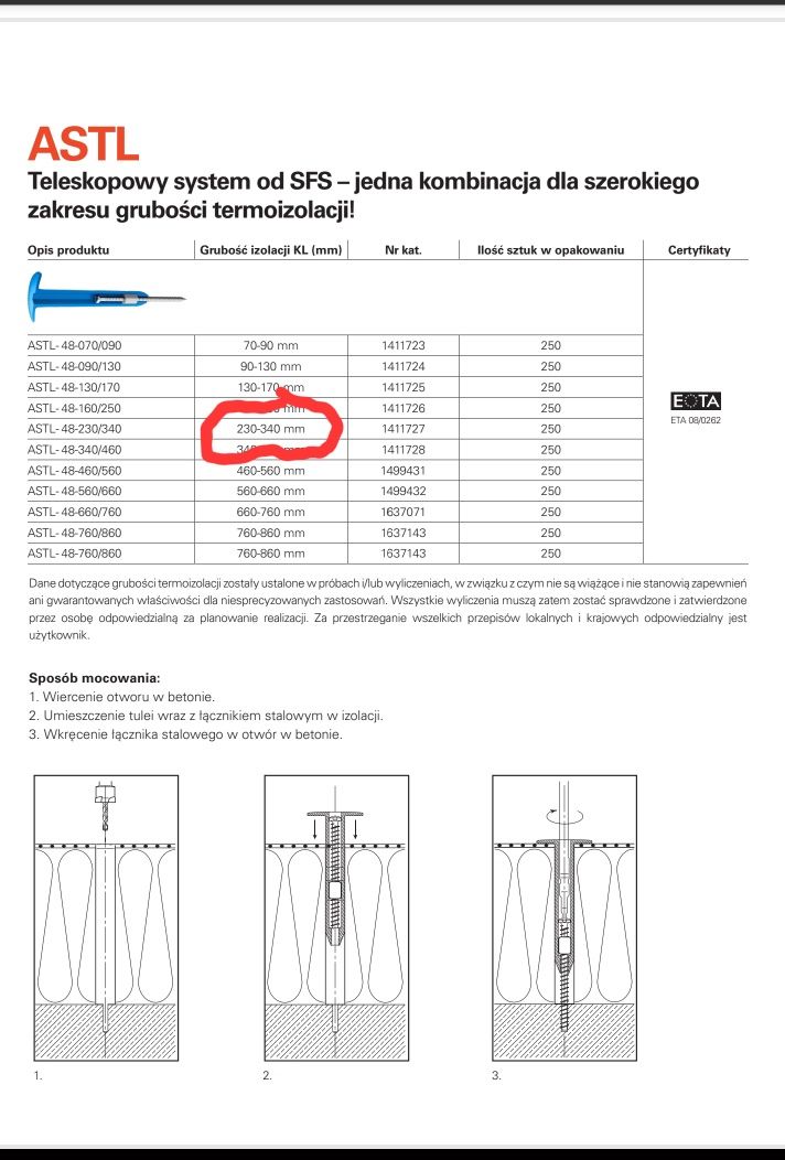 GOK/Tuleja teleskopowa SFS