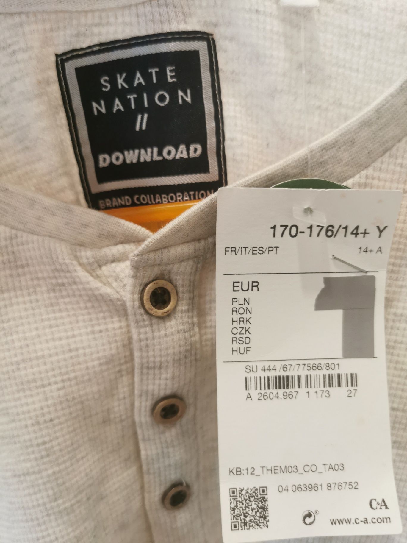 Camisola c/Manga Comprida - C & A (14 anos) NOVA