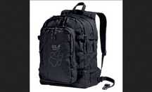 Jack Wolfskin - Berkeley 30L - 2 KOMORY plecak czarny miejski/szkolny