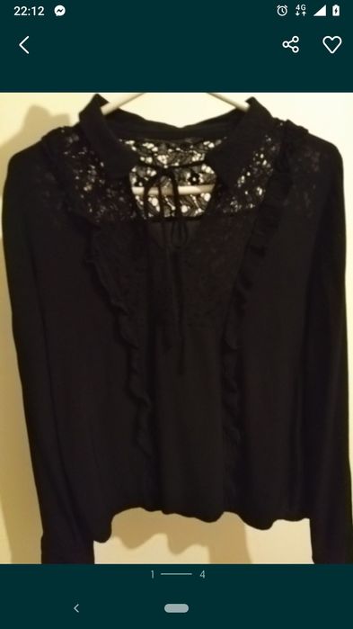 Camisa Zara com renda