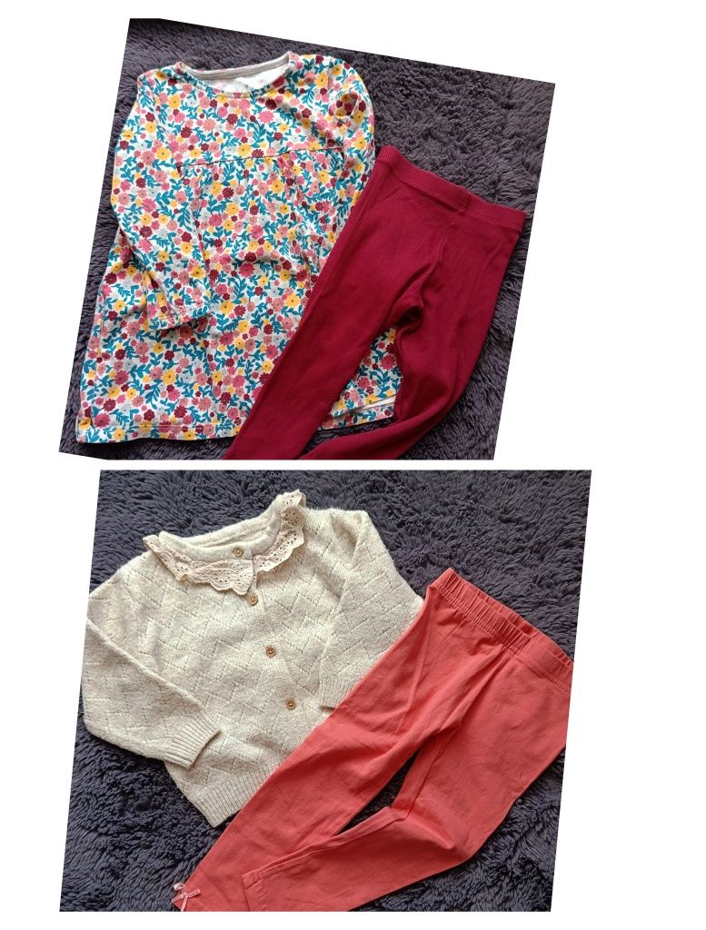 Wiosna paka dla dziewczynki 86cm Zara h&m next nowe sukienka kurtka