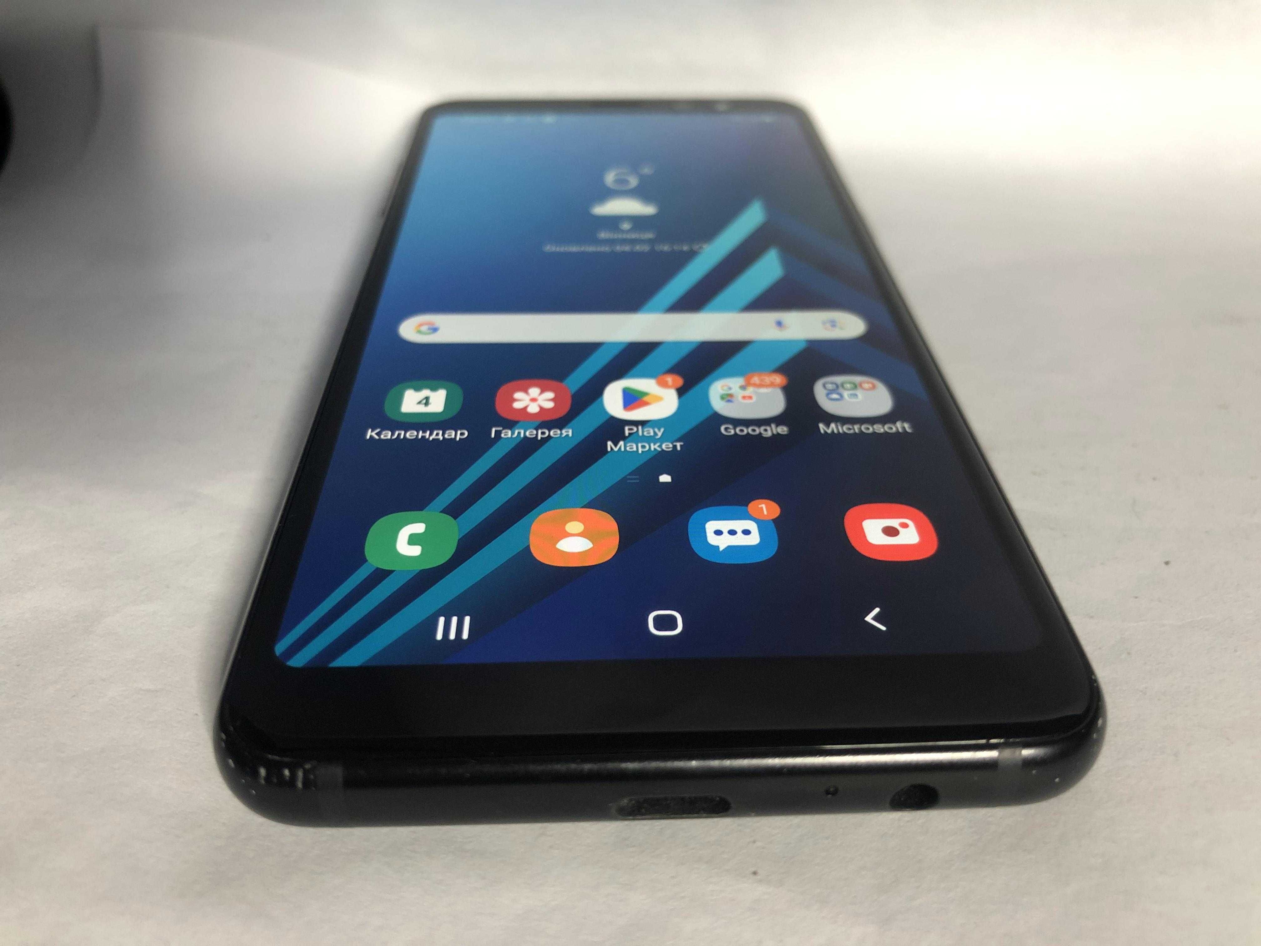 Смартфон samsung galaxy a8 a530f black 2018 (android 9)