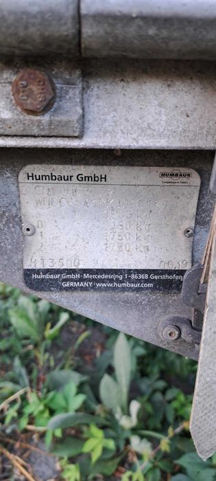 Przyczepa Humbaur HT3500 2 osiowa 3,5t
