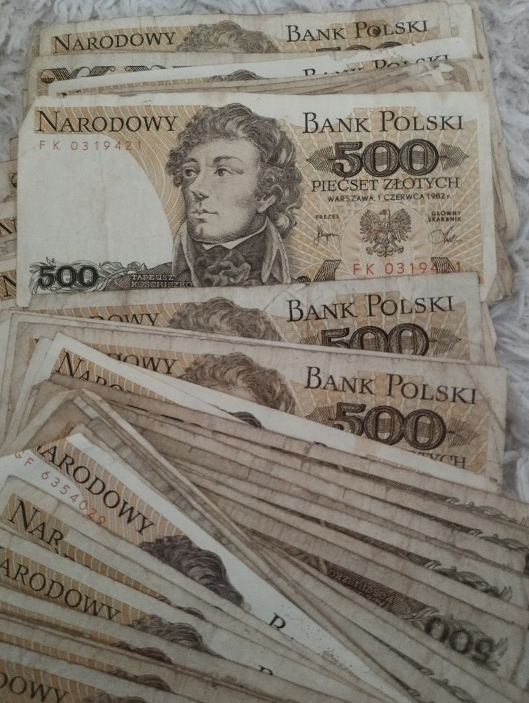 277 banknotów 500 zl