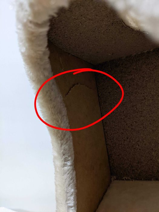 Catherine Drapak dla Kota 54x45x194cm Kremowy DUŻY WYSOKI NAROŻNY Zmod