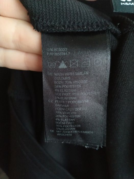 Nowa bez metki, czarna, seksowna tunika H&M r. M,38