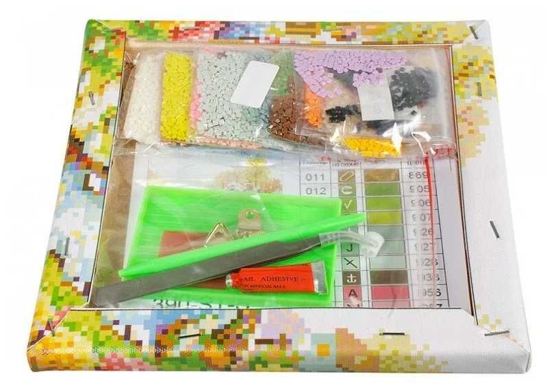 Алмазная вышивка «Вальс цветов»062-ST-S 30*30 cm на подрамнике