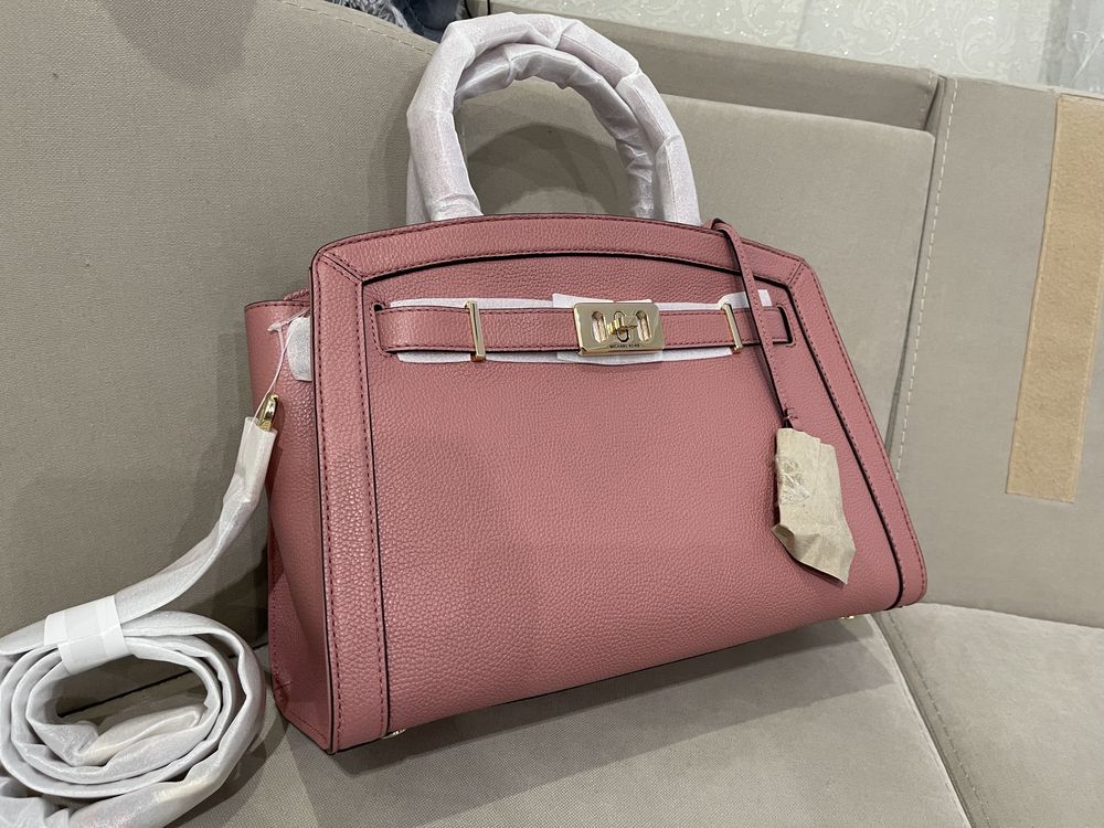 сумка Michael Kors Karson Large Pebbled Belted Satchel 38F9CKRS3L