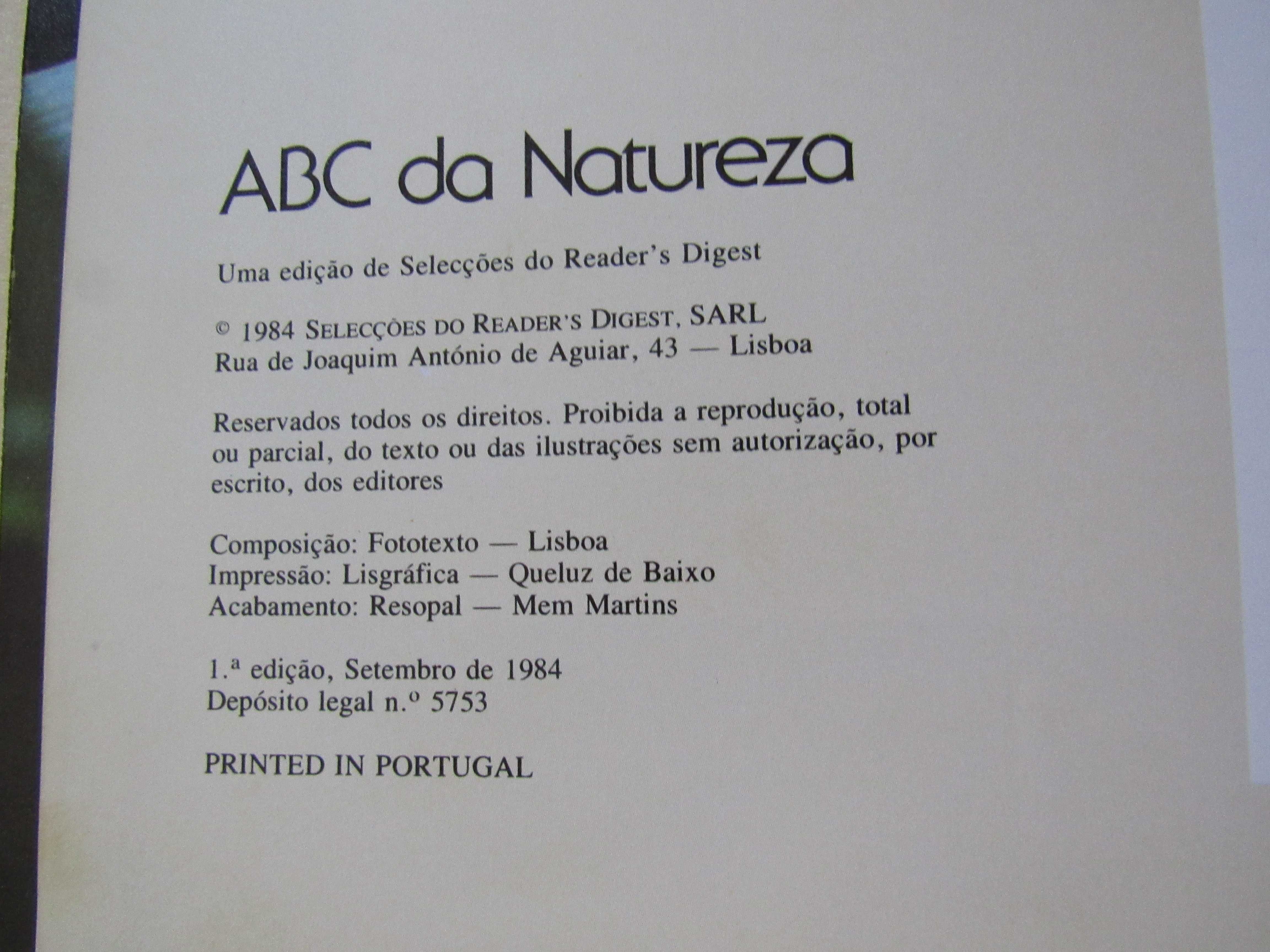 Livro O ABC da Natureza