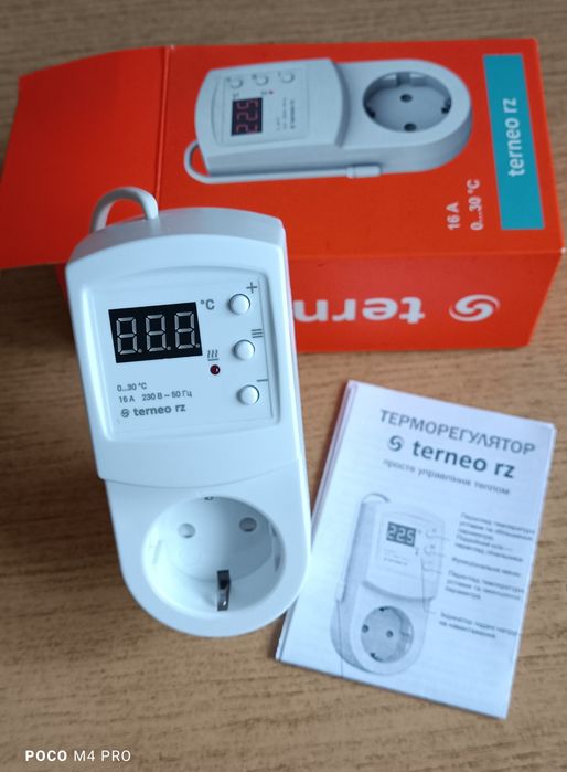 Терморегулятор Terneo rz для інфрачервоних панелей з таймером