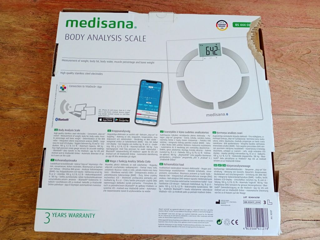 Waga łazienkowa medisana BS 444 CONNECT