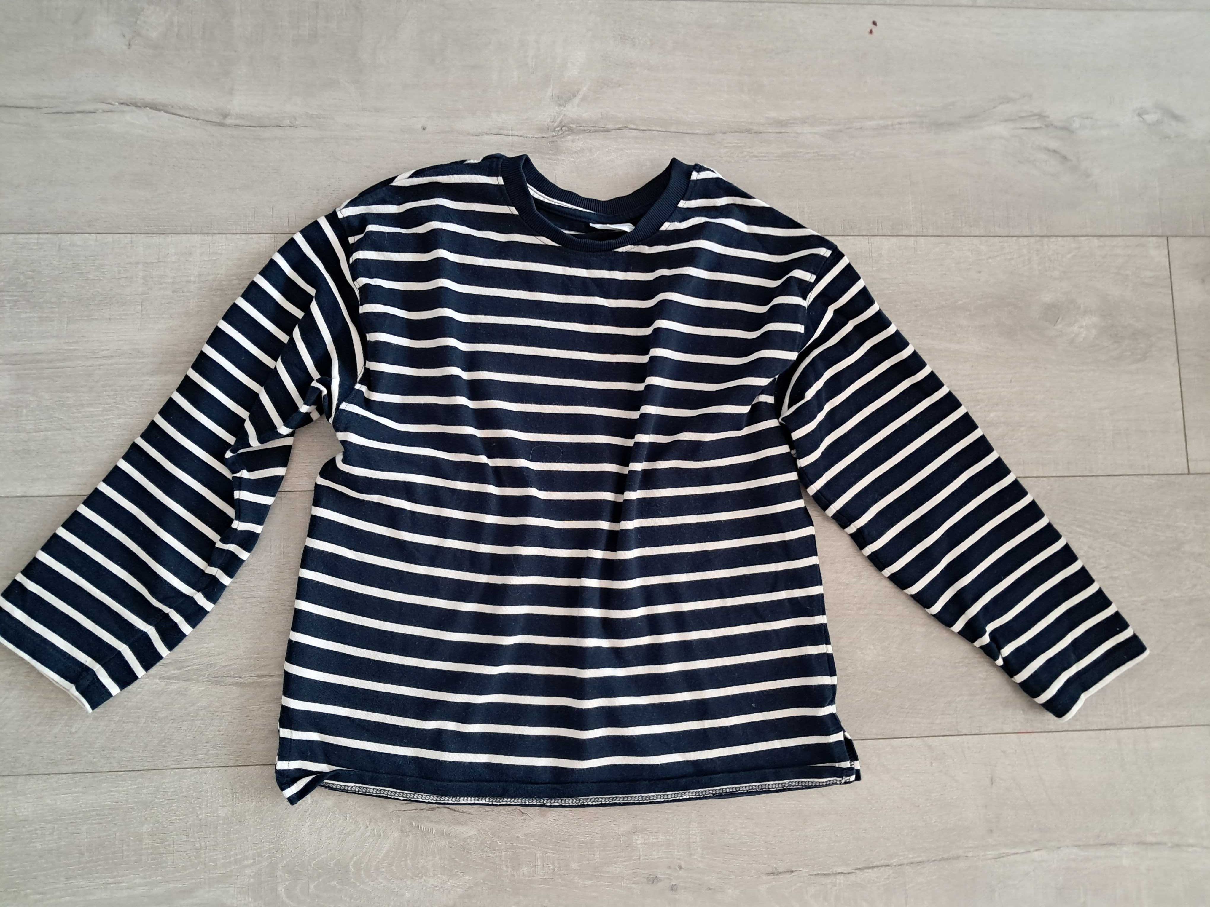 Zara Dzianinowy t-shirt z dlugim rekawem 140
