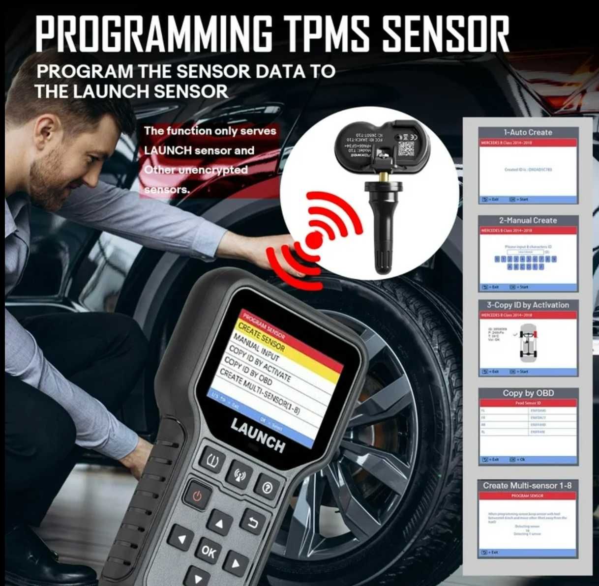 Датчик давления шин продажа, программирование TPMS