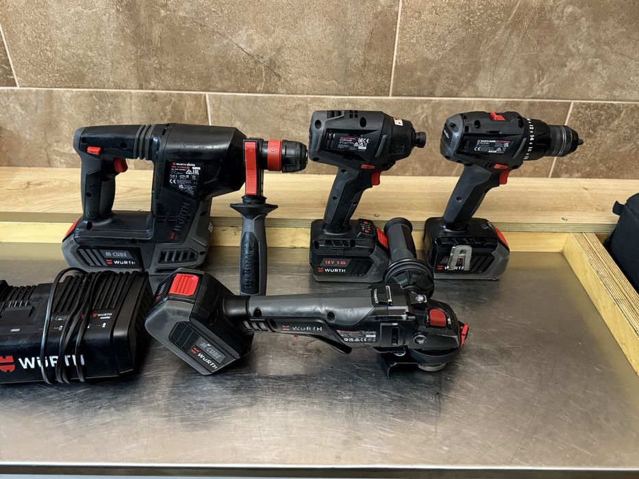 Wurth набір перфератор/болгарка/шуруповерт/гвинтоверт