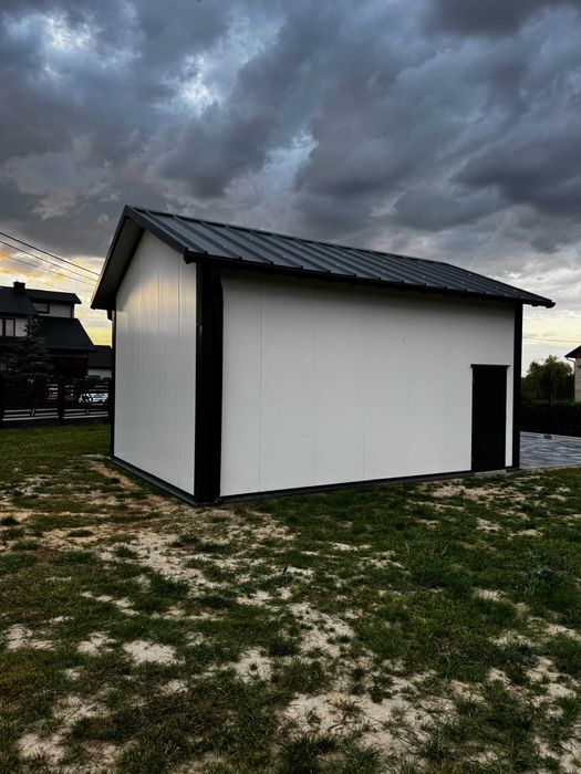 Garaż Na Gotowo Konstrukcja Płyty Warstwowe 5x7x4m 35m2 PRODUCENT