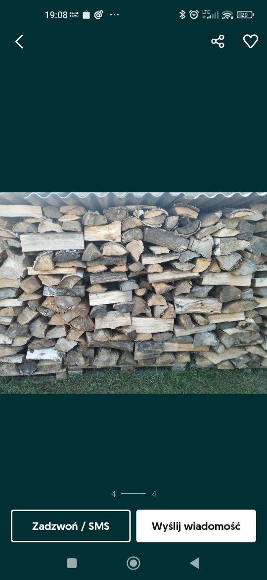 Sprzedam suche drewno sezonowane