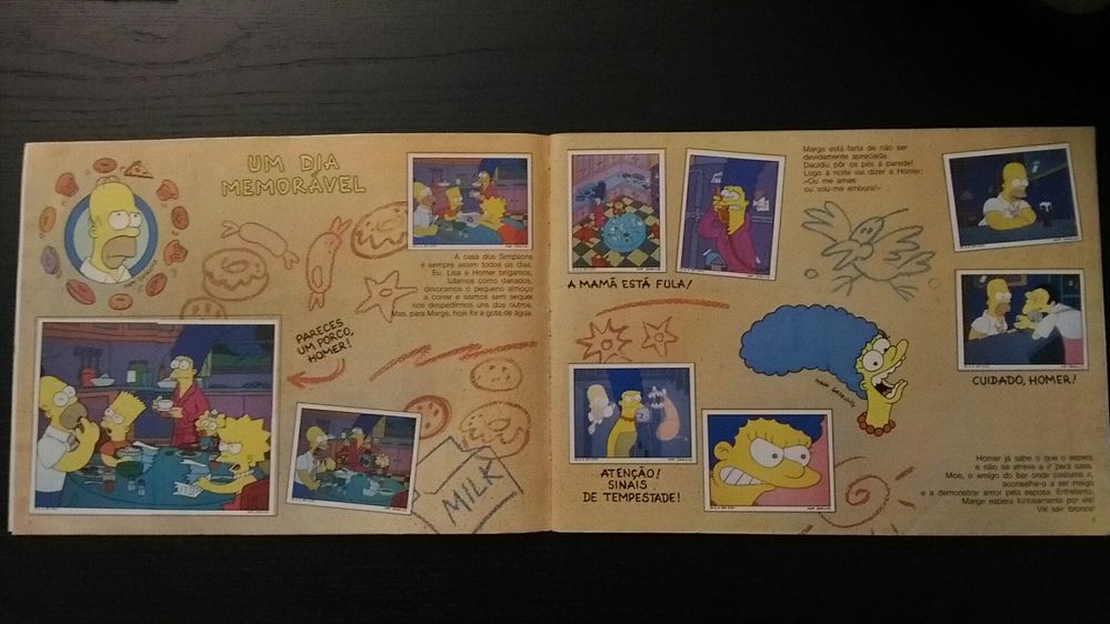 Caderneta Panini Simpsons - 1991