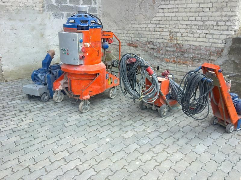 Фрезування (фрезерування), шліфовка, дробеструйна обробка бетону