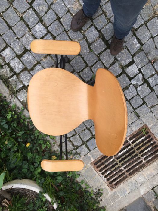 Cadeira secretaria em madeira