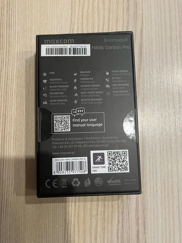 Smartwatch Maxcom Carbon Pro