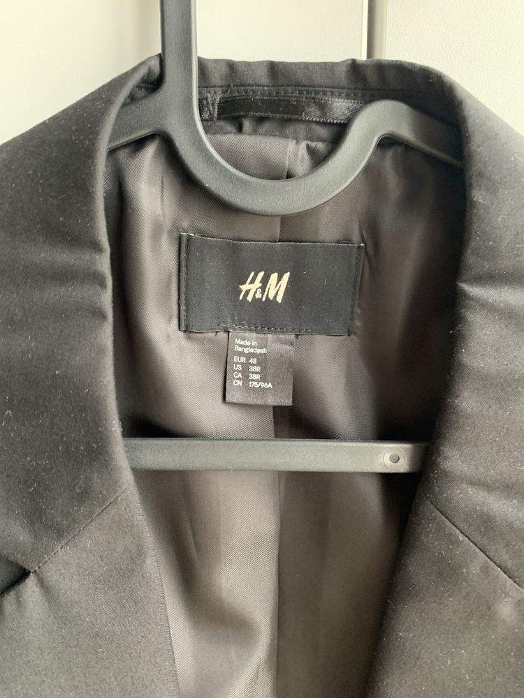 Marynarka czarna męska H&M