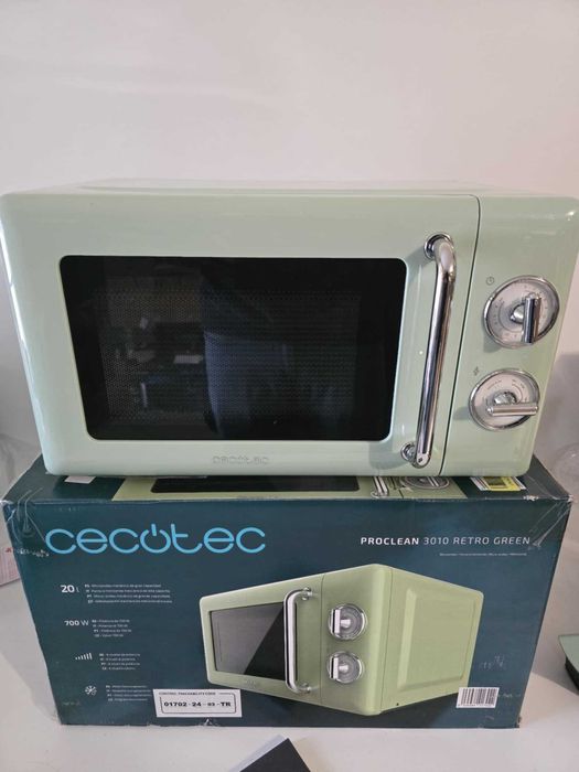 Kuchenka mikrofalowa Cecotec Proclean 3010 Retro zielona 20L 700W