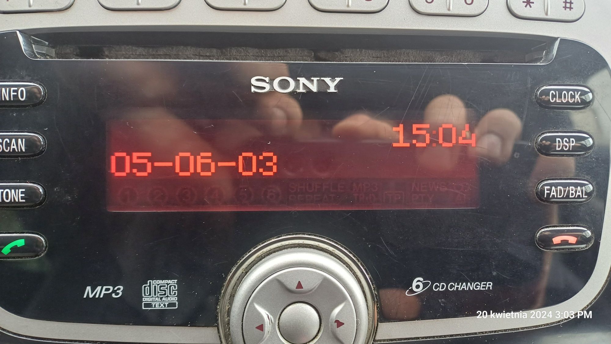 Radio Ford Sony Oryginał zmieniarka 6CD