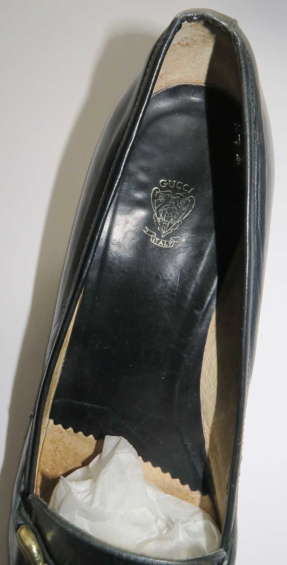 Gucci skórzane buty na obciasie lata 50 unikat vintage 36