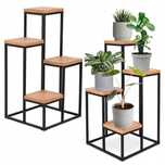 Kwietnik Stojak Na Kwiaty Rośliny Metalowy Stojący 4 Półki Loft 67Cm