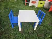 Stolik krzesełka dziecięce zestaw dla dzieci drewniany IKEA