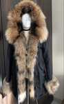Parka z jenotem naturalnym