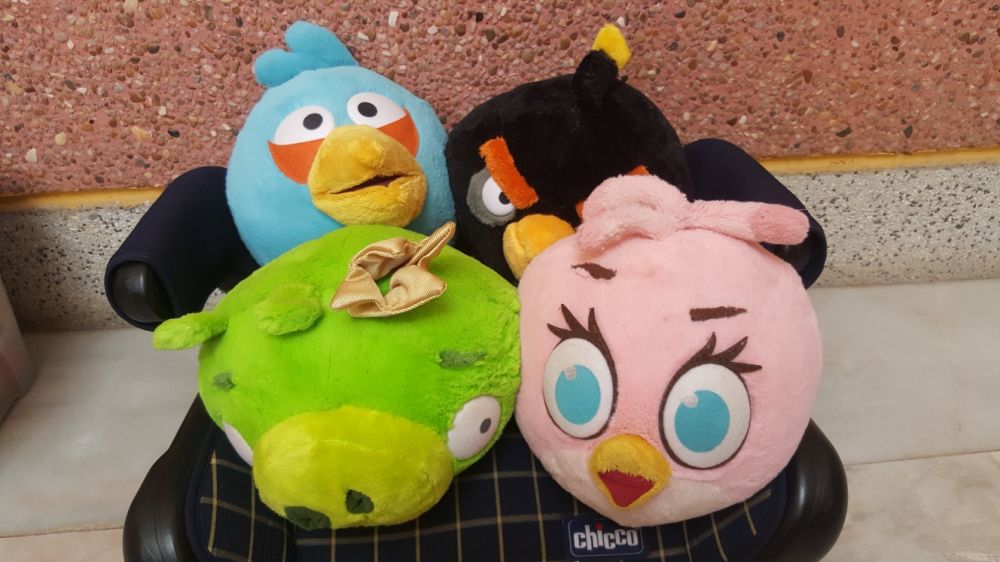 Lote de Peluches Angry Birds/Quinta