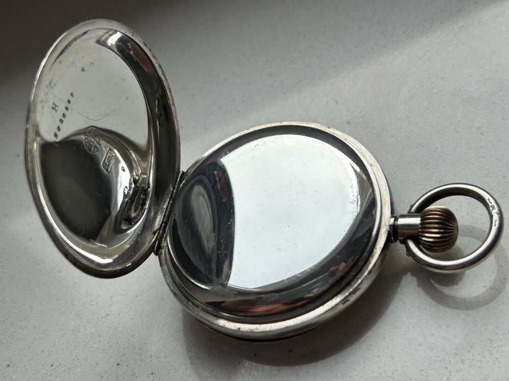 Omega zegarek kieszonkowy Srebro 925 kryty ok.1905r