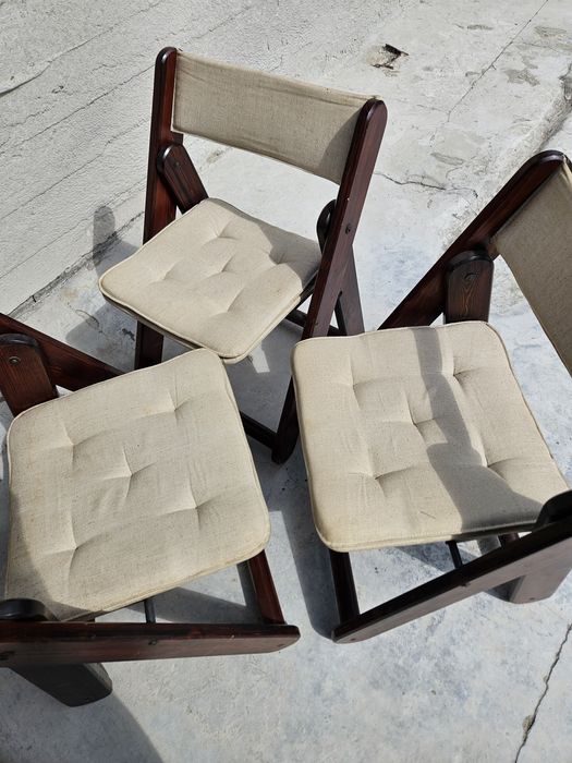 Zestaw składane krzesła ikea KON TIKI mid century modern