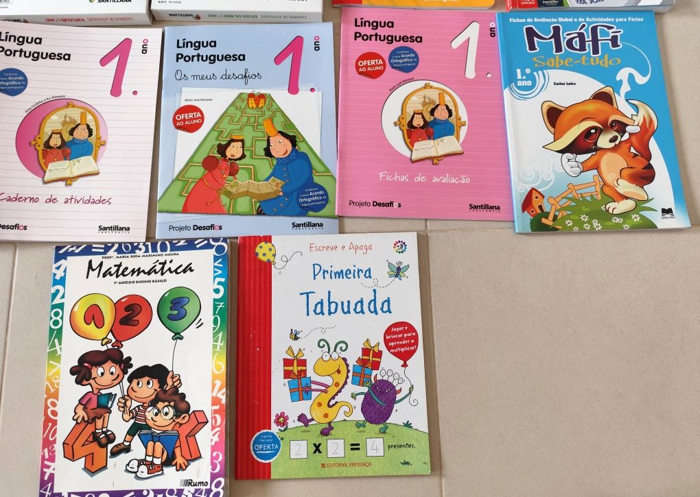 Manuais escolares 1° Ano (Novos - Versão do Professor)