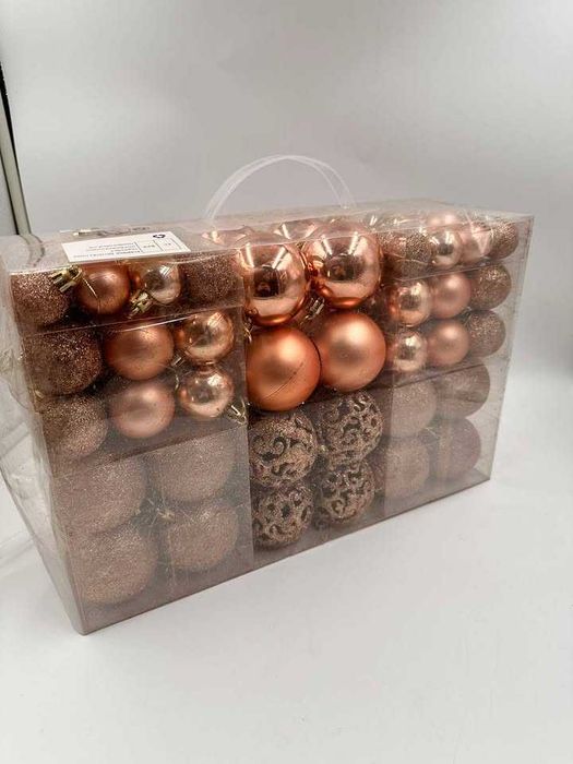 Bombki choinkowe gwiazda nietłukące się plastikowe 101 szt.