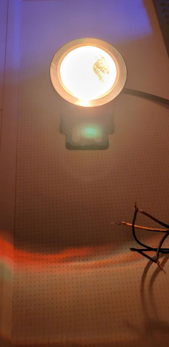 Светодиодный RGB линзовый прожектор 10w с пультом