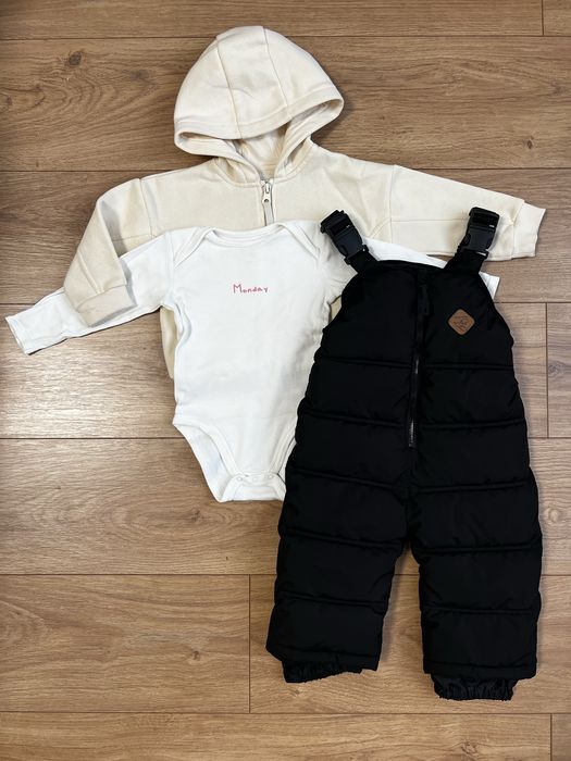 Зимовий напівкомбінезон+кофта та боді у подарунок