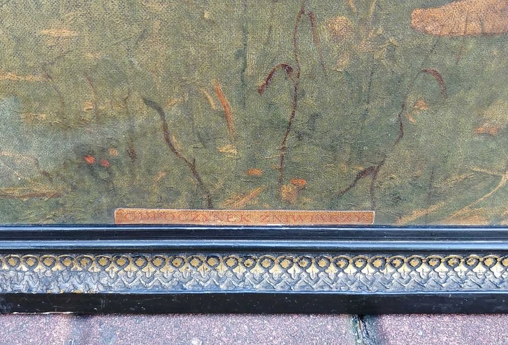 Duży obraz Wincenty WODZINOWSKI  STARY OLEDRUK obraz reprodukcja