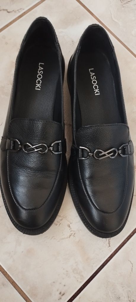 Lasocki Loafersy skórzane 38