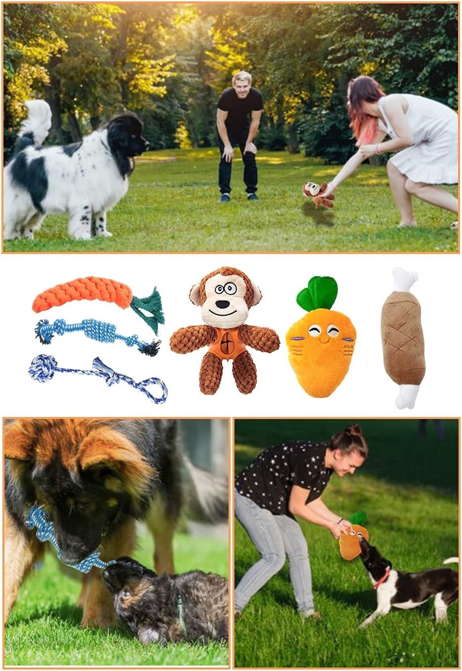 TNFUU 7 częściowy zestaw zabawek dla psów