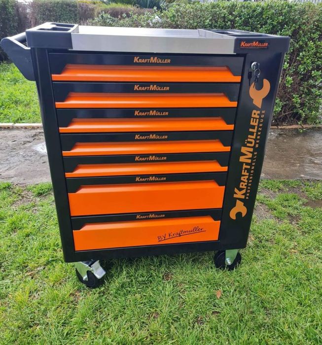 Carrinho de ferramentas Kraft Muller 6 gavetas 7 cheias