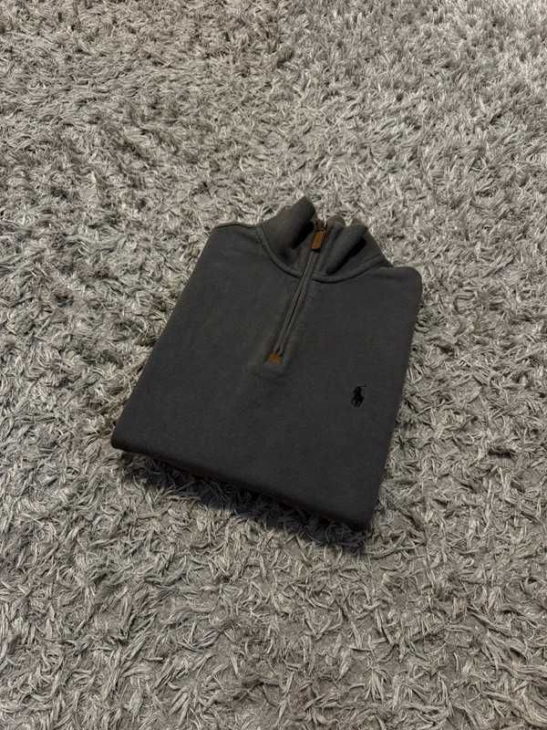Popielaty basic half-zip Ralph Lauren - Size XS