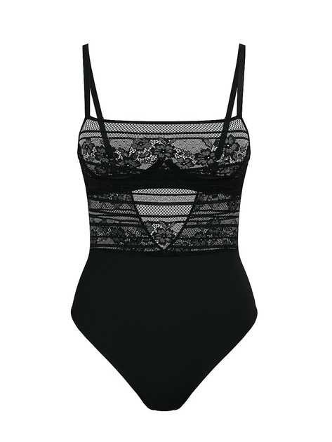 Боді Victoria's Secret  Bodysuit XS Чорний(26936015)