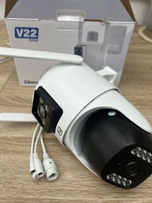 Kamera zewnętrzna obrotowa 2 obiektywy n karte sim