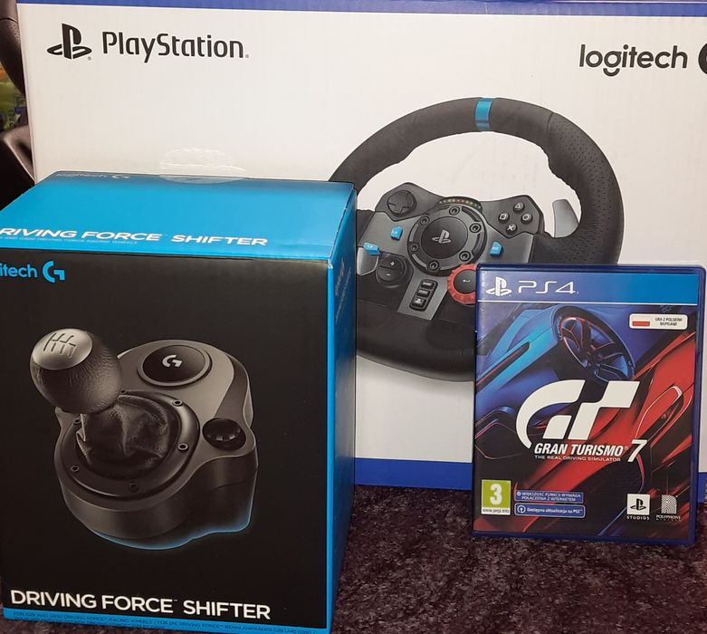Logitech G29 Driving Force (PS3, PS4, PS5) + Shifter