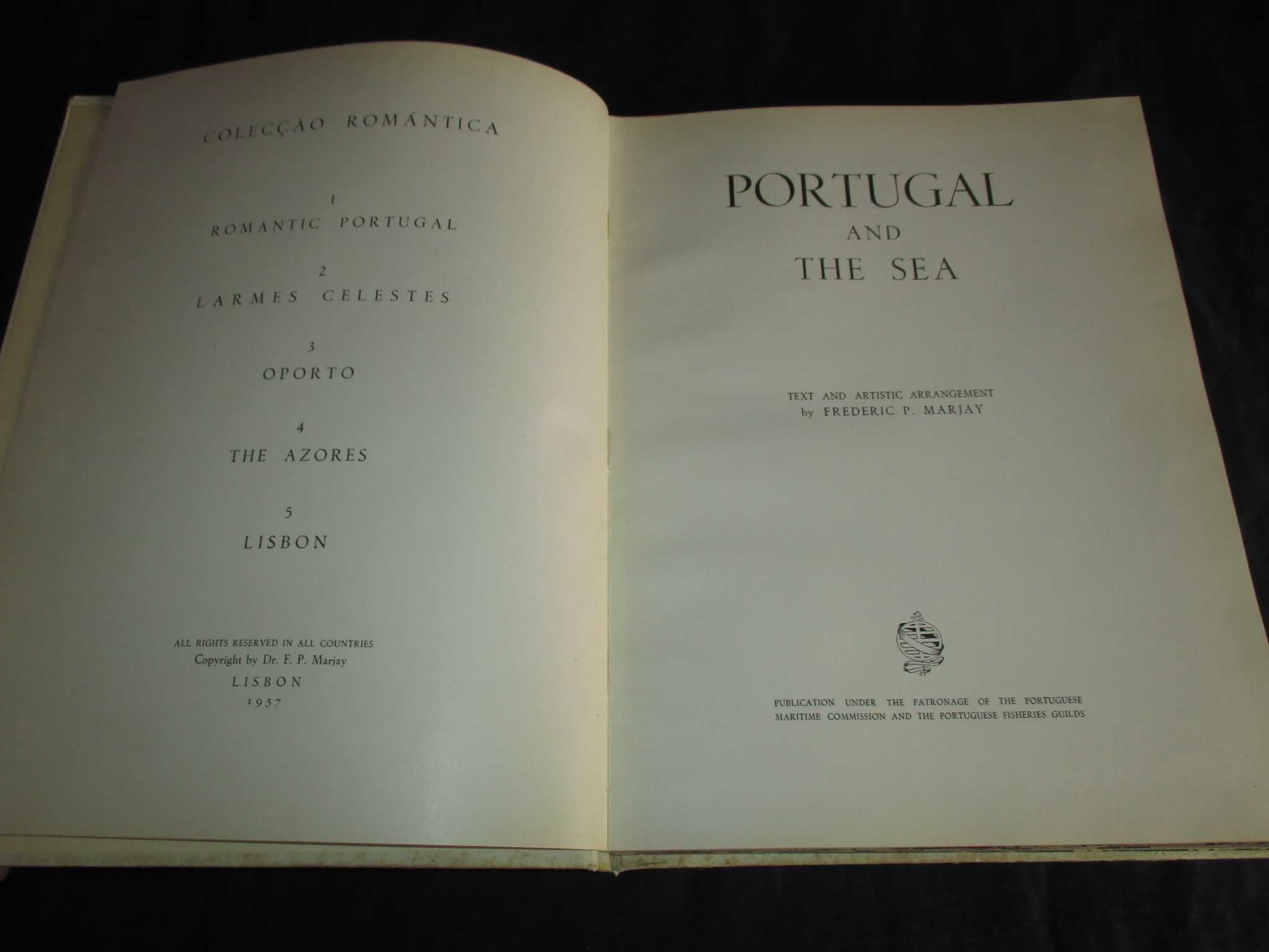 Livro Portugal and the Sea Frederic Marjay 1957