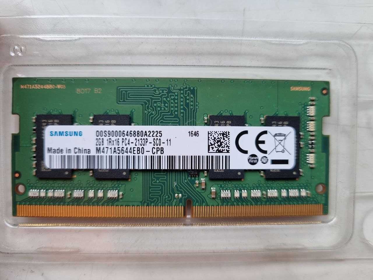 Оперативна память для ноутбука SODIMM 2 gb DDR4 2133 mHz Samsung M471A