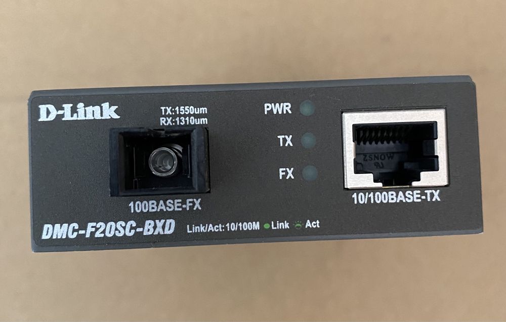 D-Link DMC-F20SC-BXD Медиаконвертер оптический