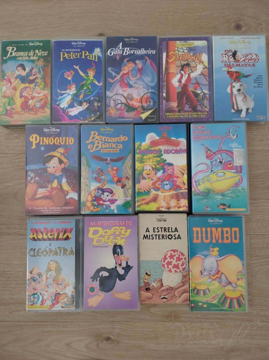 Cassetes VHS vários filmes